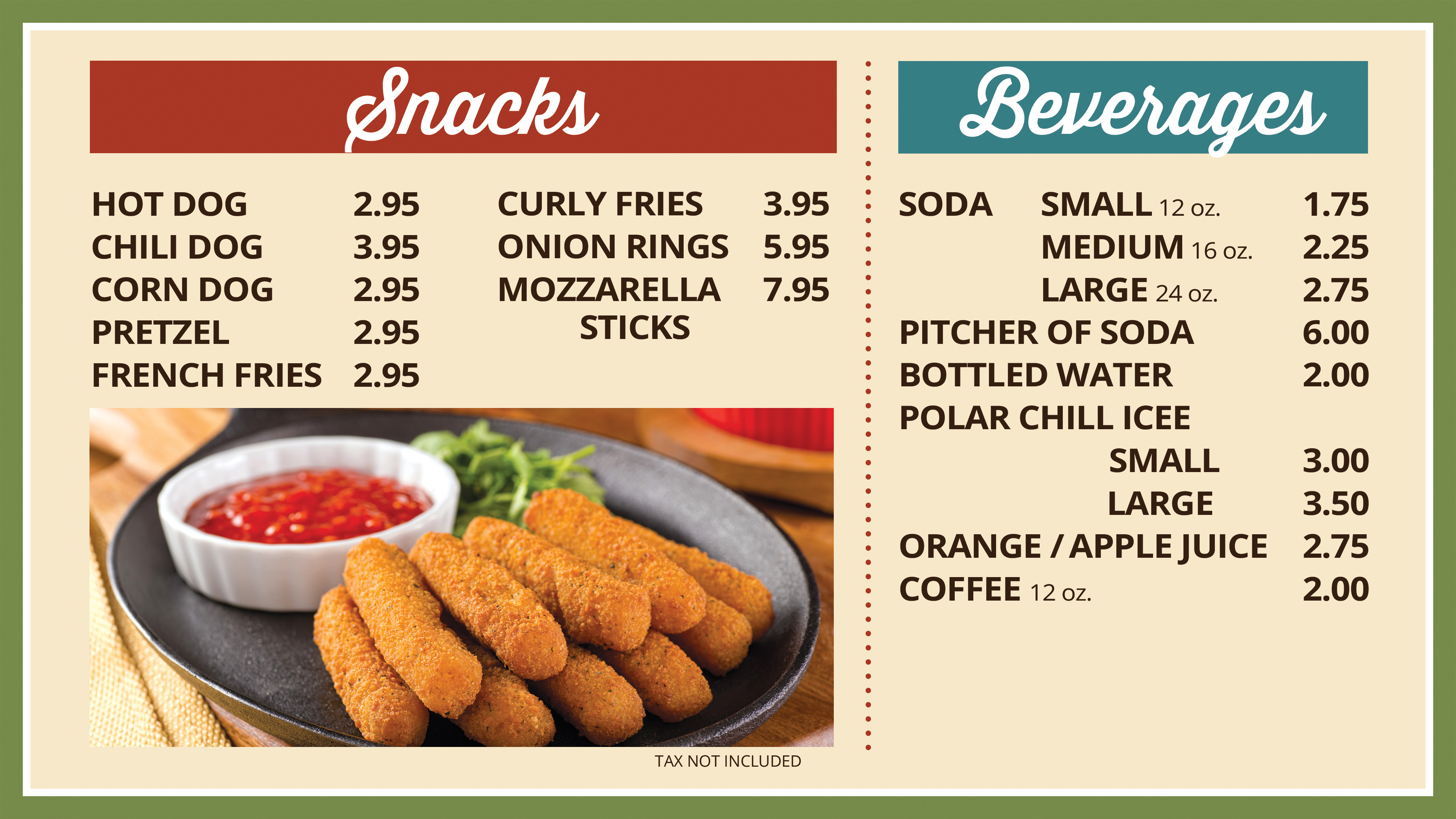 Beverages Irvine Lanes